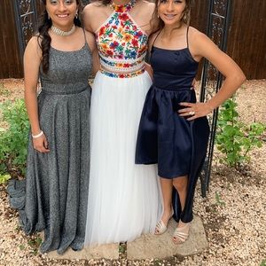 Sherri Hill white prom dress